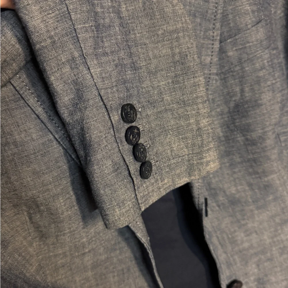 J. Crew Denim Chambray Schoolboy women’s Blazer - Picture 6 of 8